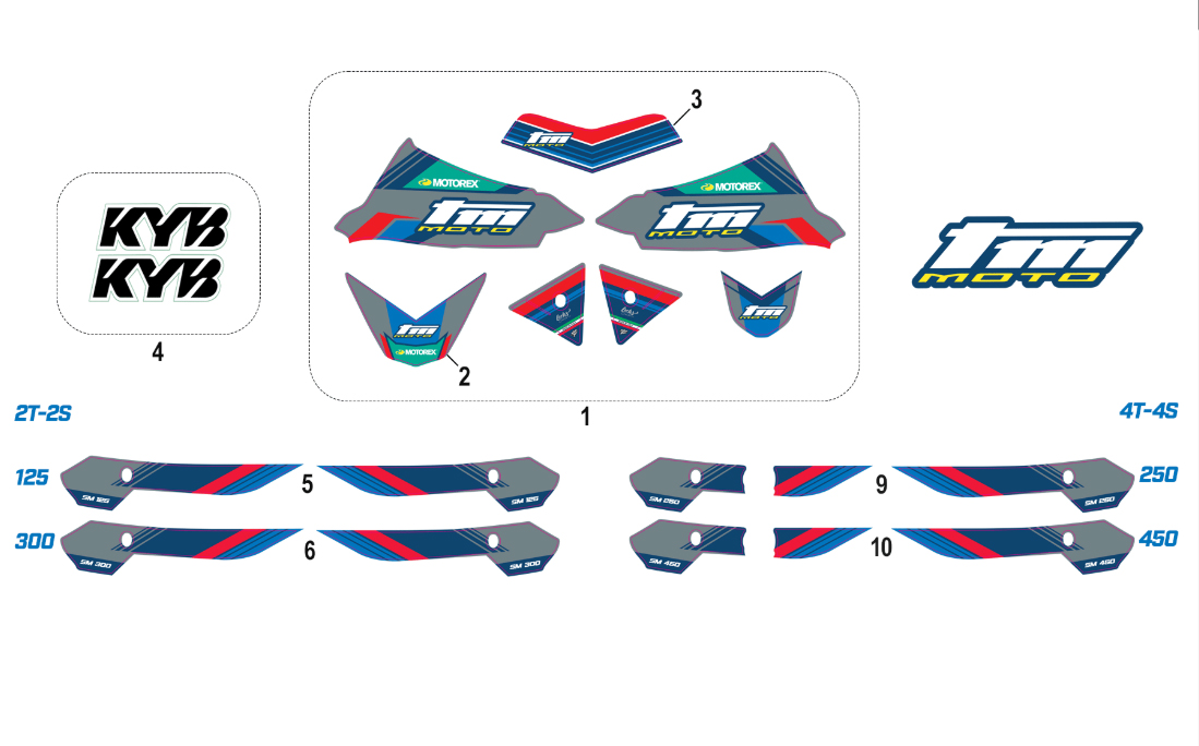2T/4T SMR/SMX/SMK 2026 - FRAME - ADHESIVE KIT